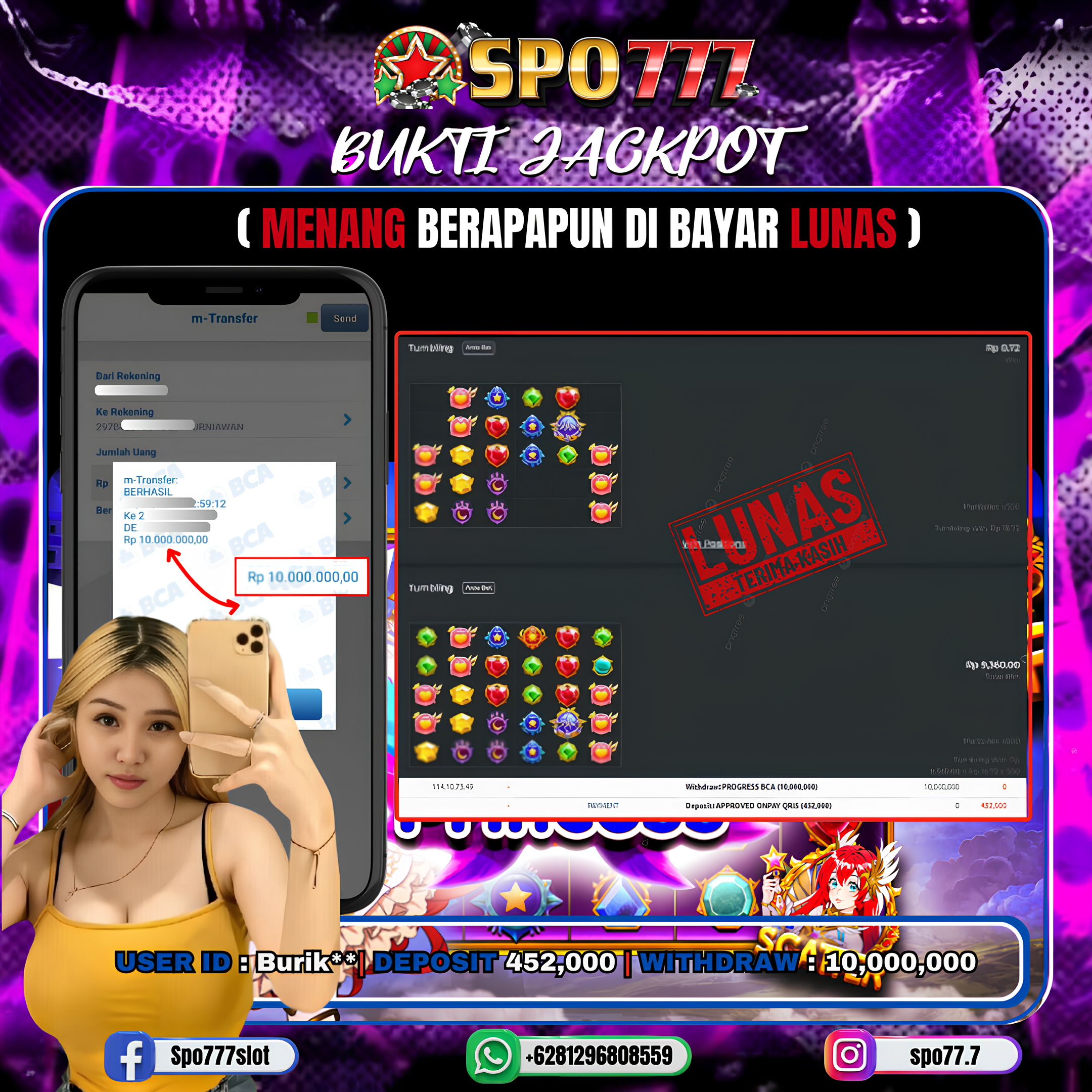 SPO777 JACKPOT STARLIGHT PRINCESS Rp.10,000,000.,- LUNAS