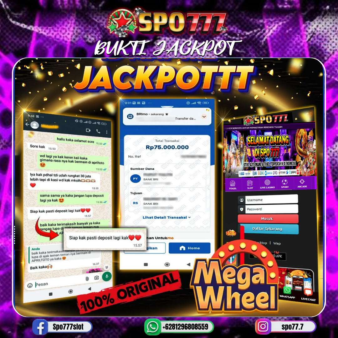 SPO777 JACKPOT GATES OF OLYMPUS Rp.,75,000,000.,- LUNAS